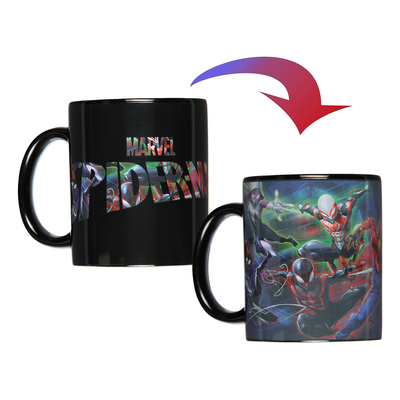Spiderman Multi-Character Heat Reactive Color Changing Tea Coffee Mug Cup