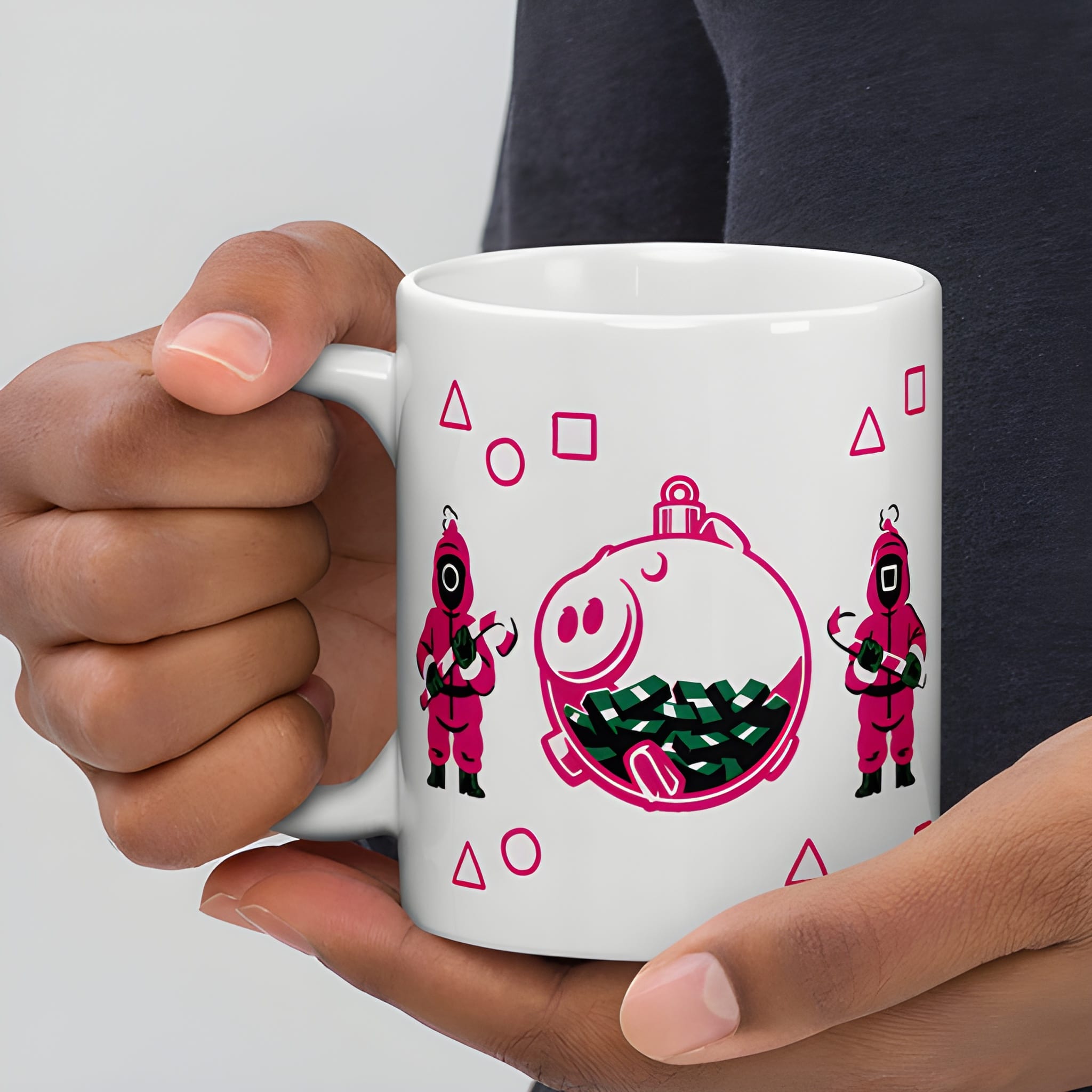 Squid Game Holiday Pattern Mug