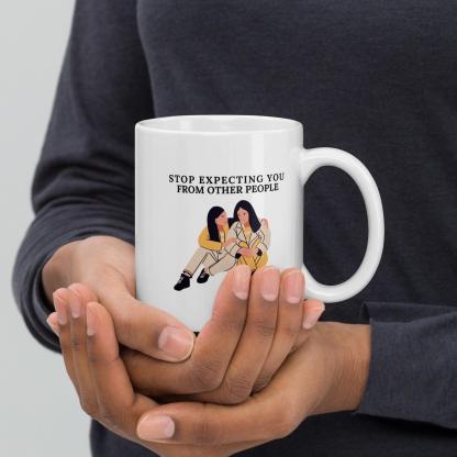 Self Awareness Quote Mug Daily Reminder For Growth And Boundaries - Inspire Cups