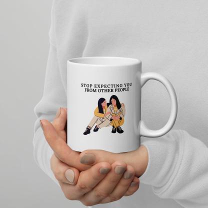 Self Awareness Quote Mug Daily Reminder For Growth And Boundaries - Inspire Cups