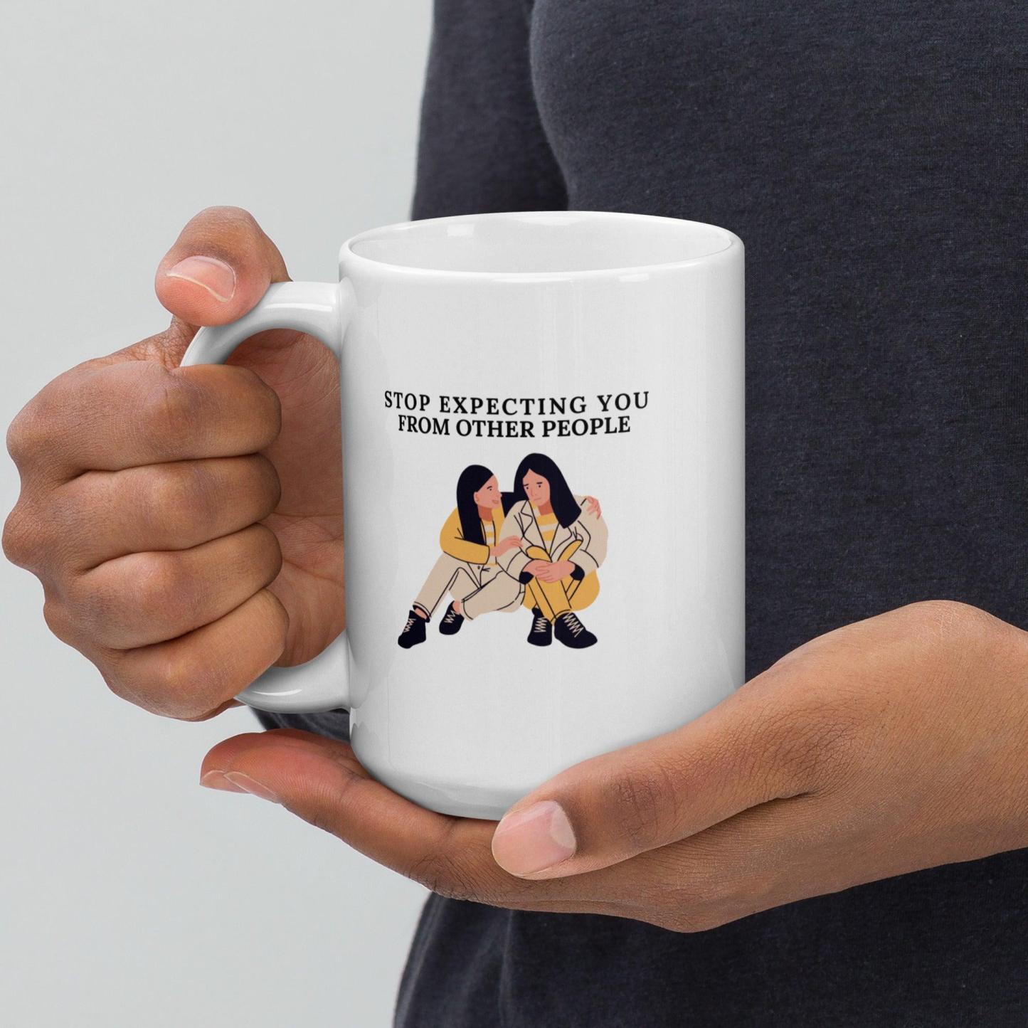 Self Awareness Quote Mug Daily Reminder For Growth And Boundaries - Inspire Cups