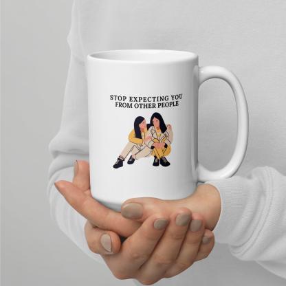 Self Awareness Quote Mug Daily Reminder For Growth And Boundaries - Inspire Cups