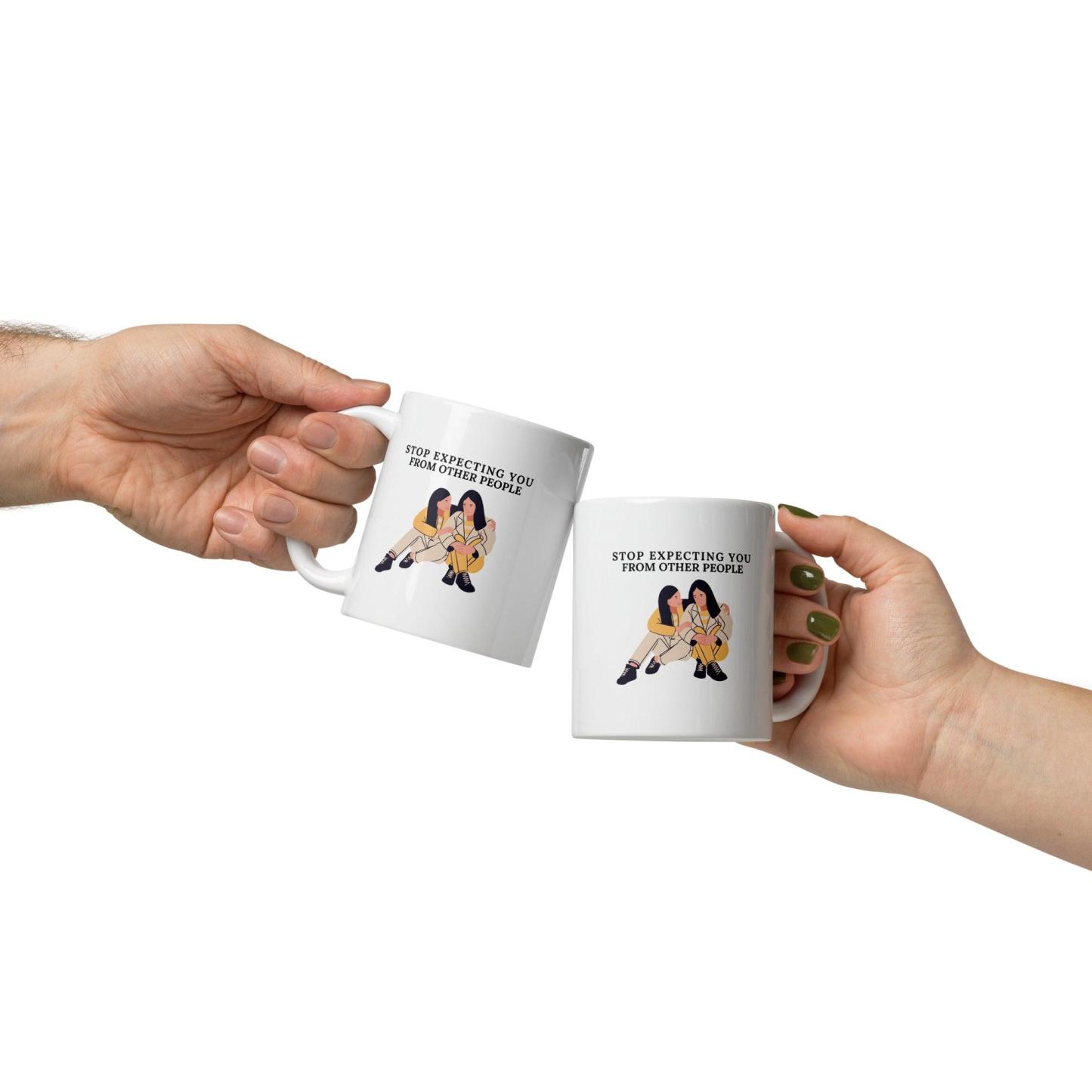 Self Awareness Quote Mug Daily Reminder For Growth And Boundaries - Inspire Cups