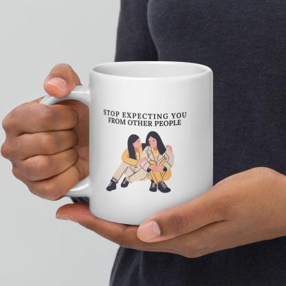 Self Awareness Quote Mug Daily Reminder For Growth And Boundaries - Inspire Cups