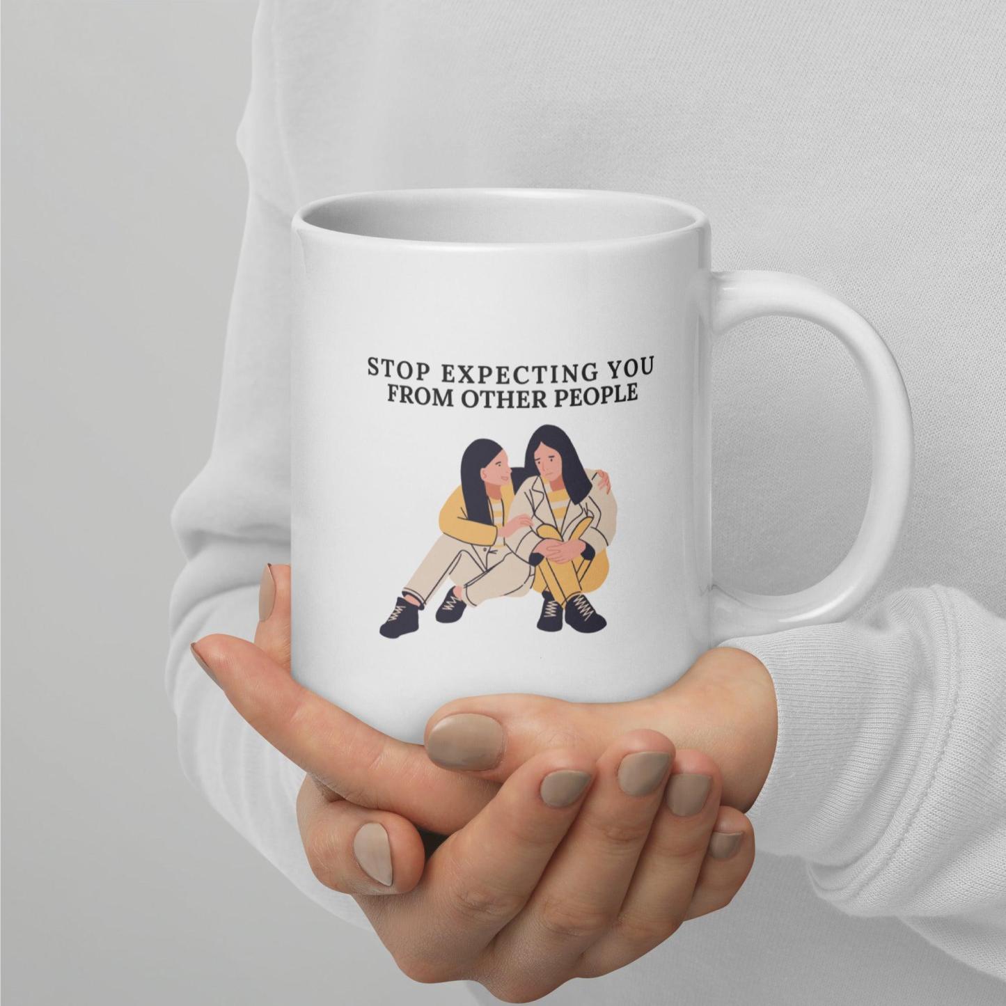 Self Awareness Quote Mug Daily Reminder For Growth And Boundaries - Inspire Cups