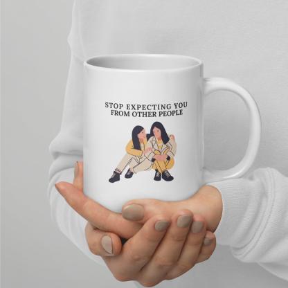 Self Awareness Quote Mug Daily Reminder For Growth And Boundaries - Inspire Cups