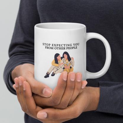 Self Awareness Quote Mug Daily Reminder For Growth And Boundaries - Inspire Cups