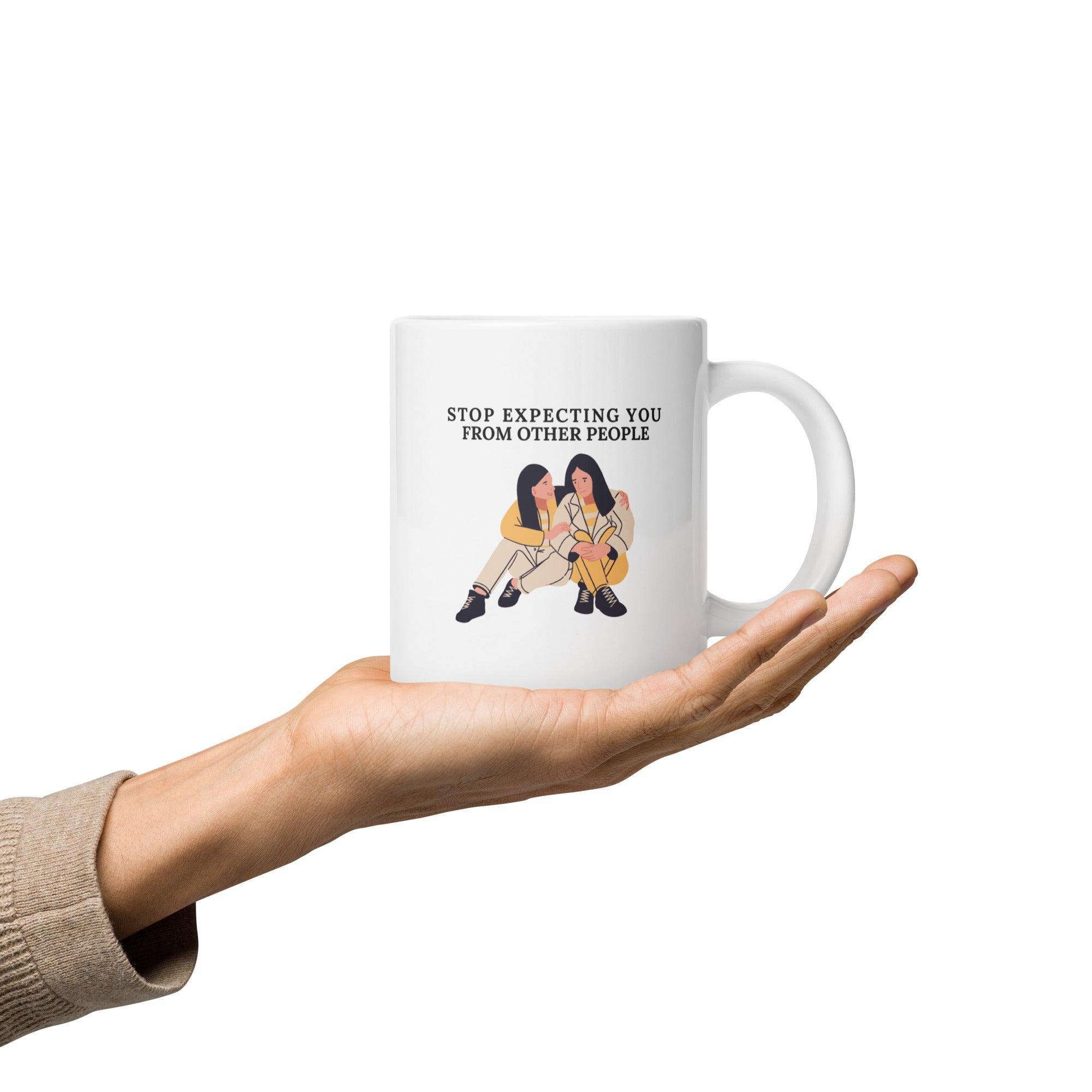 Self Awareness Quote Mug Daily Reminder For Growth And Boundaries - Inspire Cups