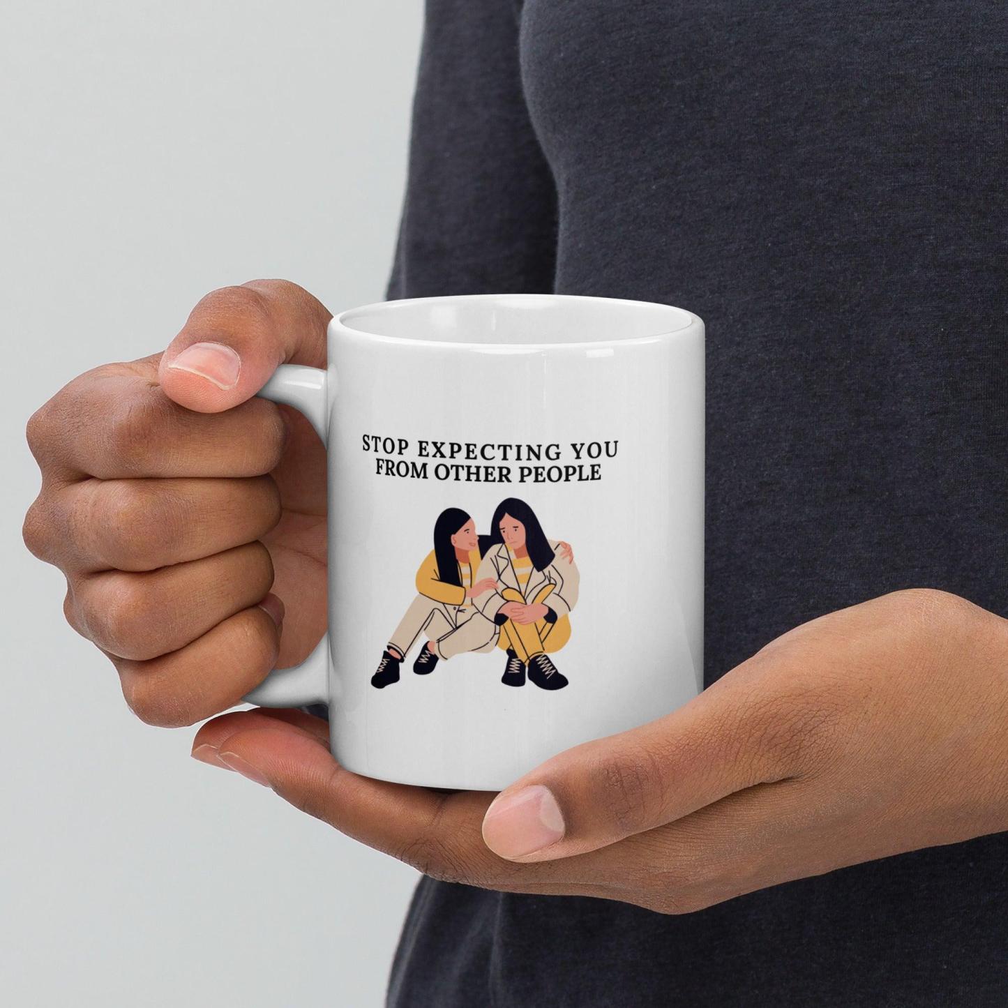 Self Awareness Quote Mug Daily Reminder For Growth And Boundaries - Inspire Cups