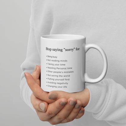 Empowerment Quote Mug Confidence Boosting Ceramic Drinkware - Inspire Cups