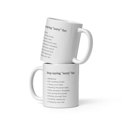 Empowerment Quote Mug Confidence Boosting Ceramic Drinkware - Inspire Cups