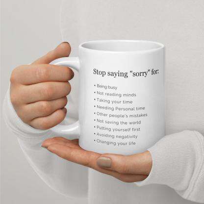 Empowerment Quote Mug Confidence Boosting Ceramic Drinkware - Inspire Cups