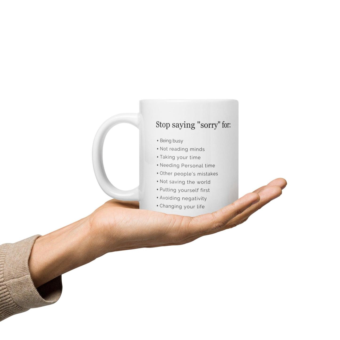 Empowerment Quote Mug Confidence Boosting Ceramic Drinkware - Inspire Cups
