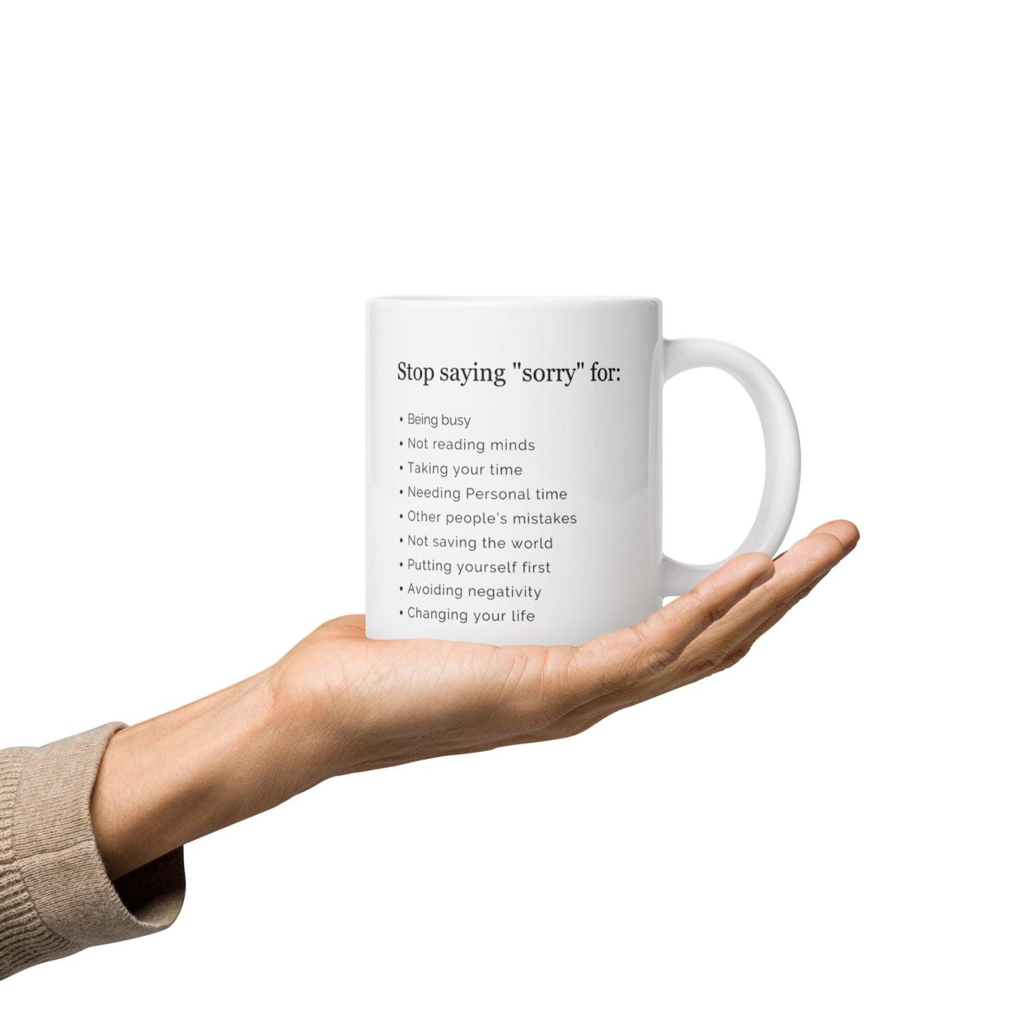Empowerment Quote Mug Confidence Boosting Ceramic Drinkware - Inspire Cups