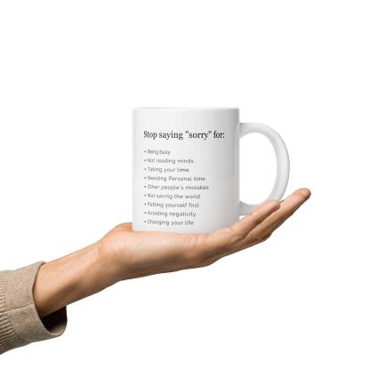 Empowerment Quote Mug Confidence Boosting Ceramic Drinkware - Inspire Cups