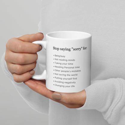 Empowerment Quote Mug Confidence Boosting Ceramic Drinkware - Inspire Cups