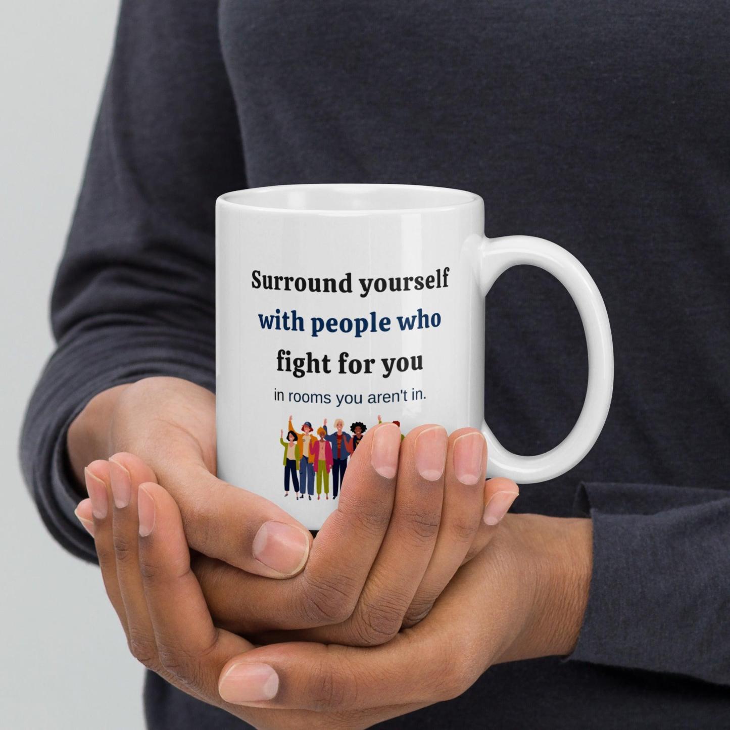 Support Circle Message Mug - Inspire Cups