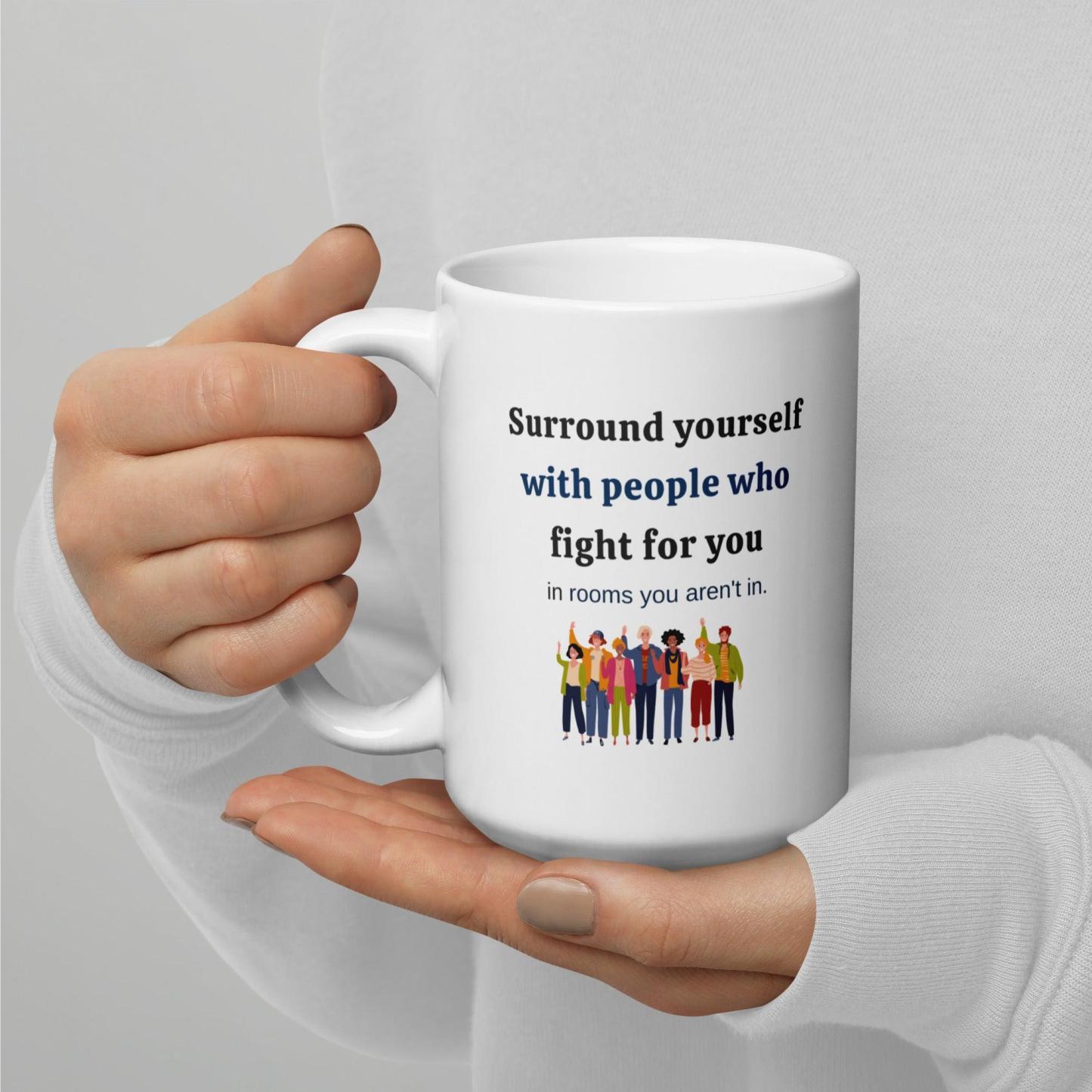 Support Circle Message Mug - Inspire Cups