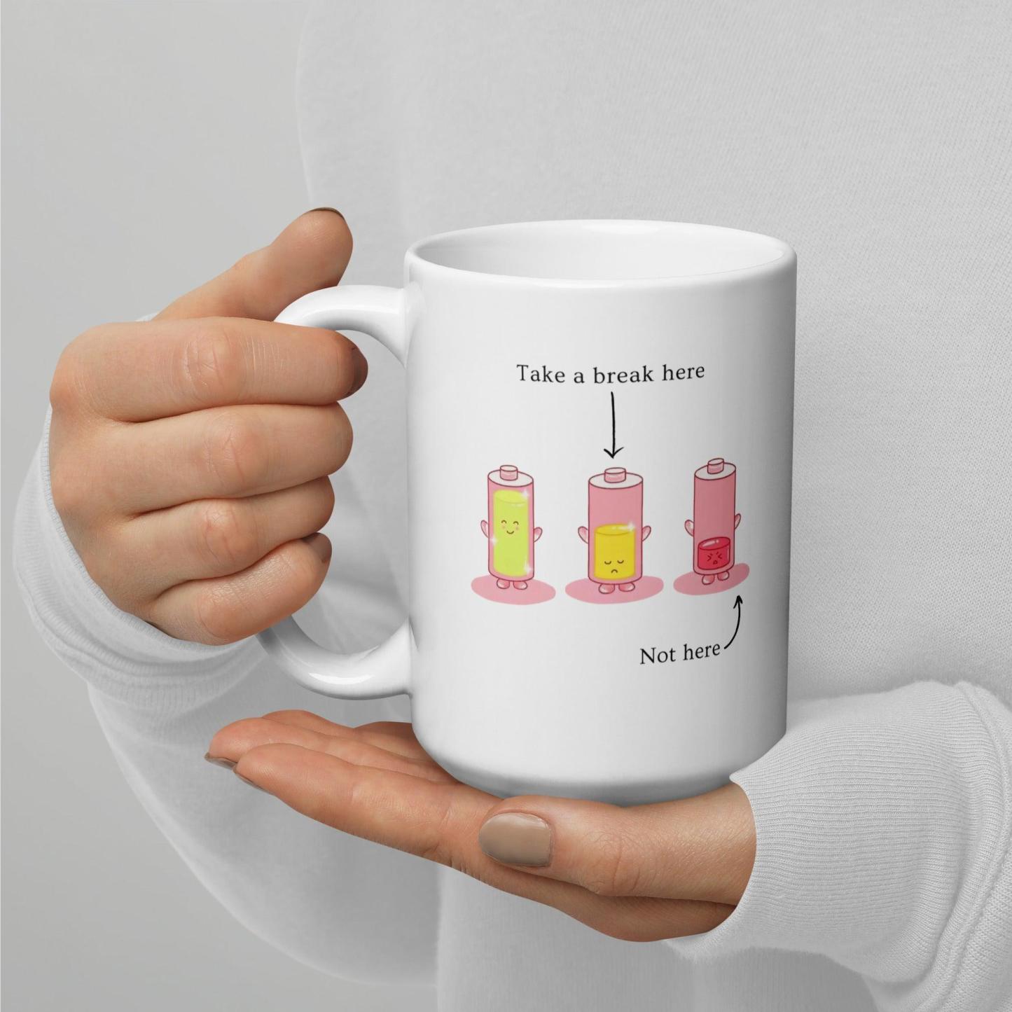Take A Break Mug – Mindful Ceramic Gift for Daily Relaxation - Inspire Cups