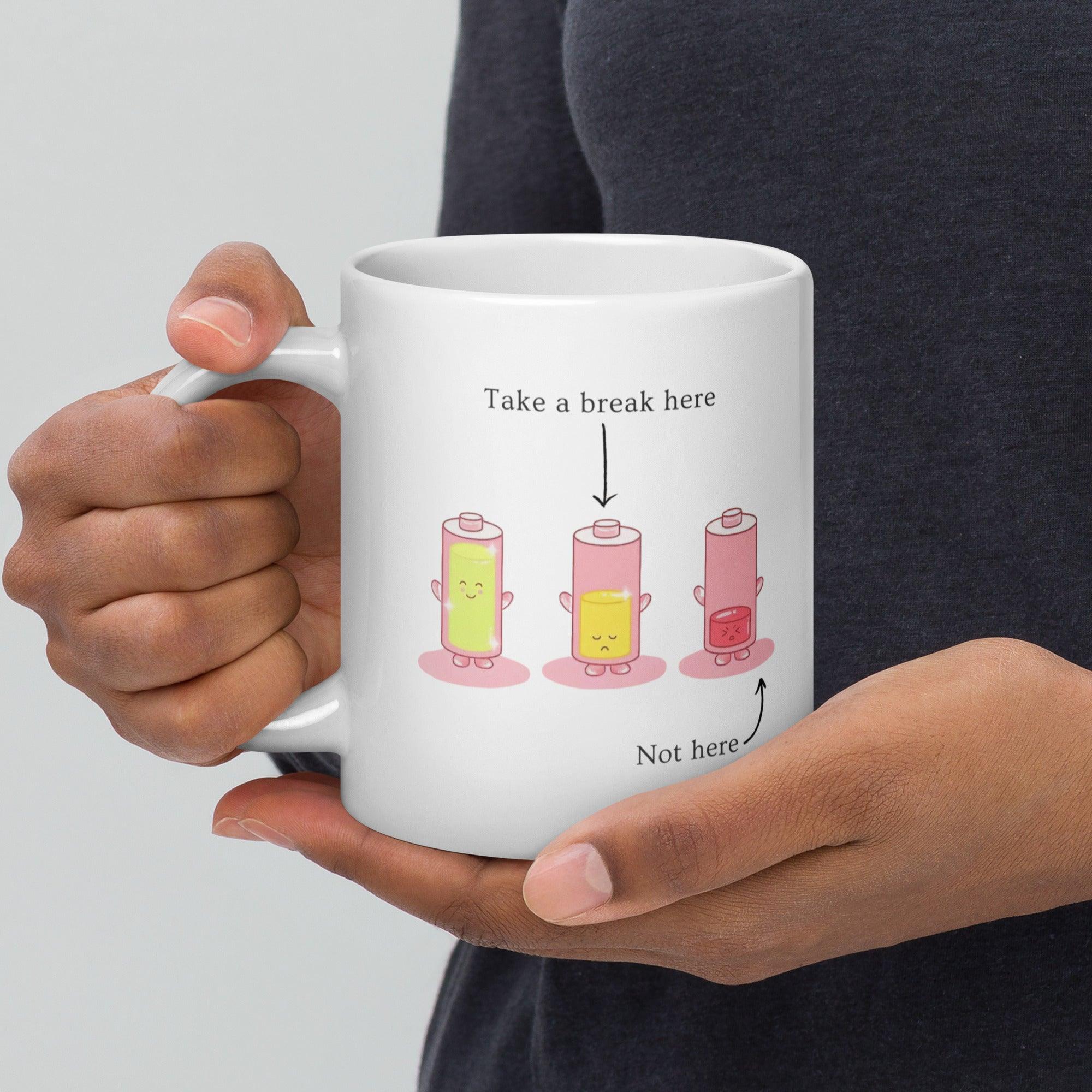 Take A Break Mug – Mindful Ceramic Gift for Daily Relaxation - Inspire Cups