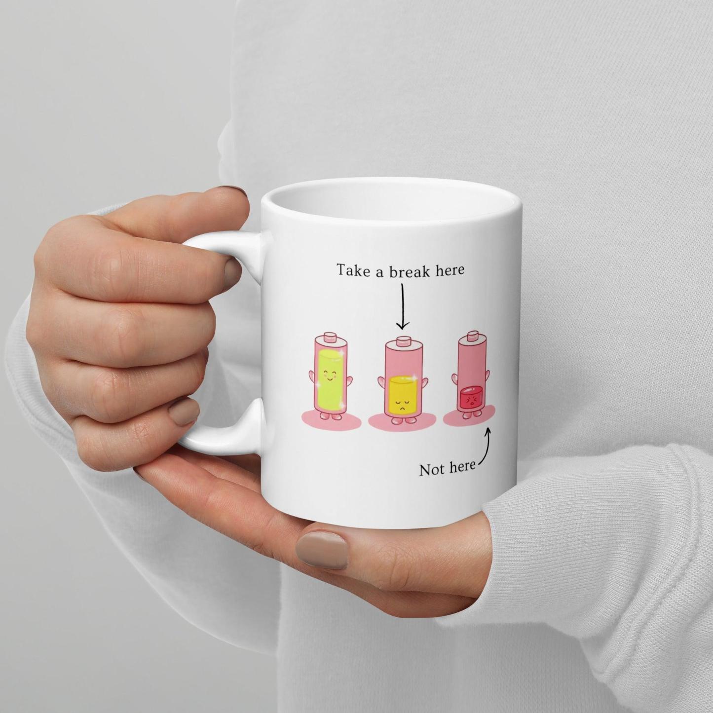 Take A Break Mug – Mindful Ceramic Gift for Daily Relaxation - Inspire Cups