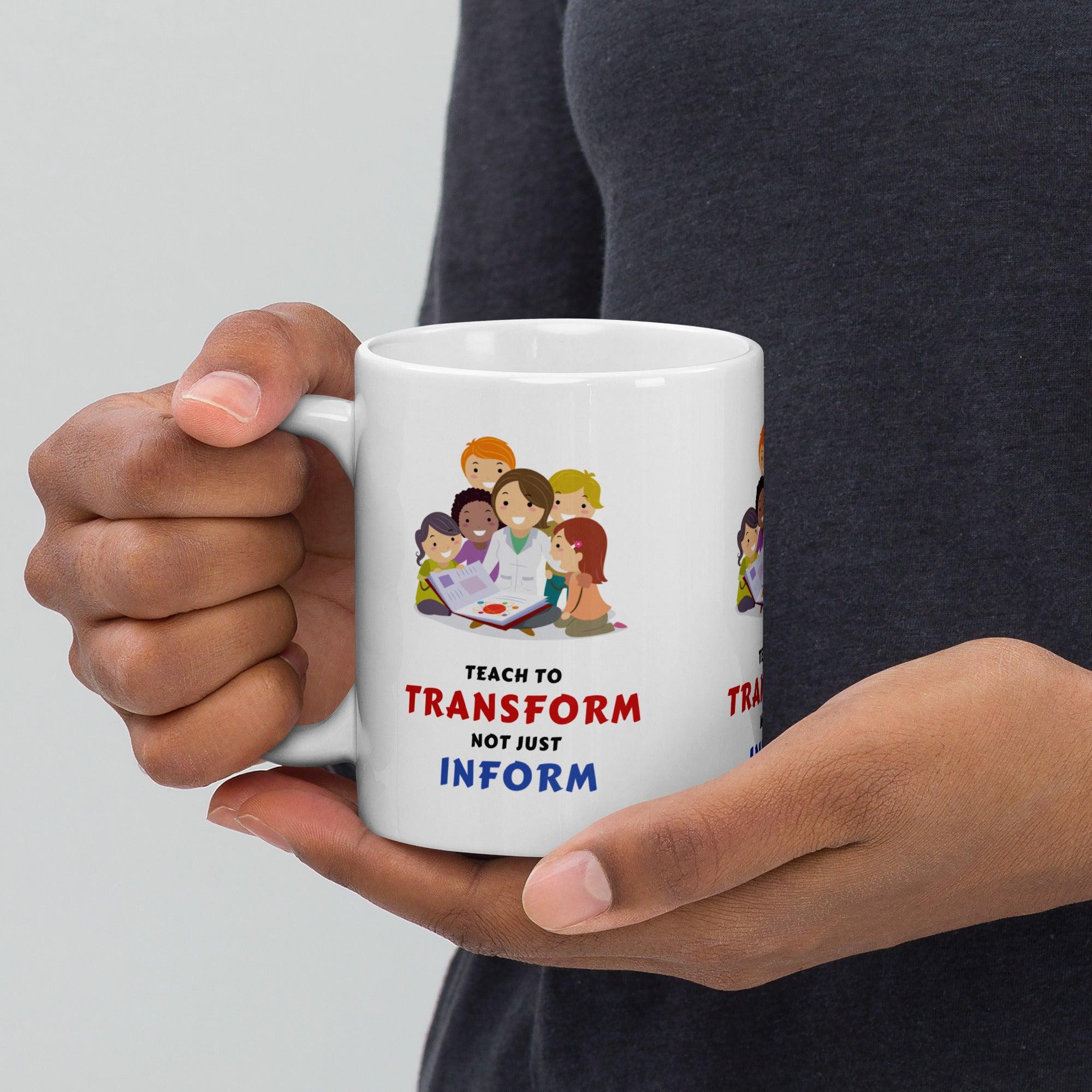 Transform Inform Message Mug - Inspire Cups