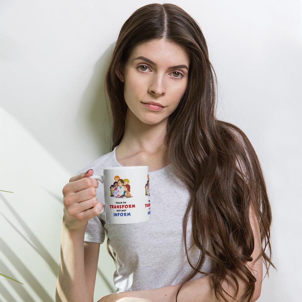 Transform Inform Message Mug - Inspire Cups