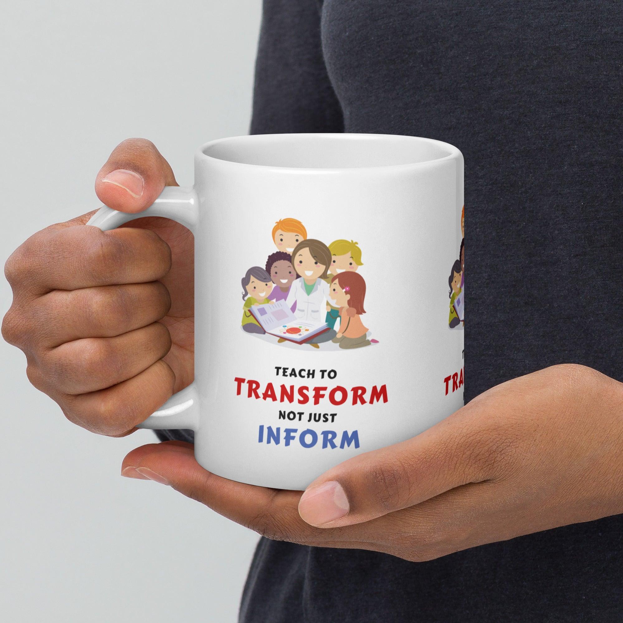 Transform Inform Message Mug - Inspire Cups