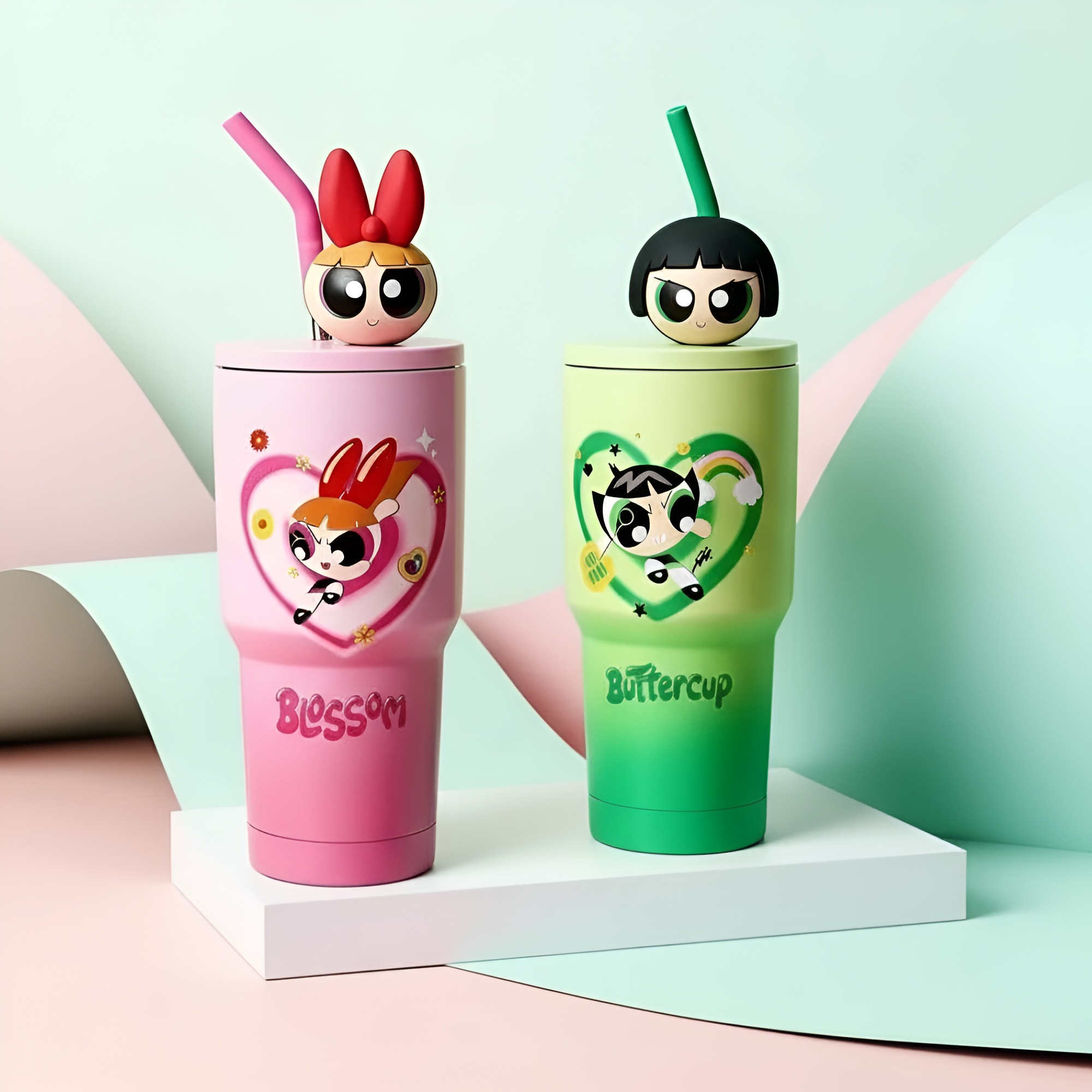 The Powerpuff Girls Blossom Pink Stainless Steel TumblerThe Powerpuff Girls Blossom Pink Stainless Steel Tumbler - Image 9