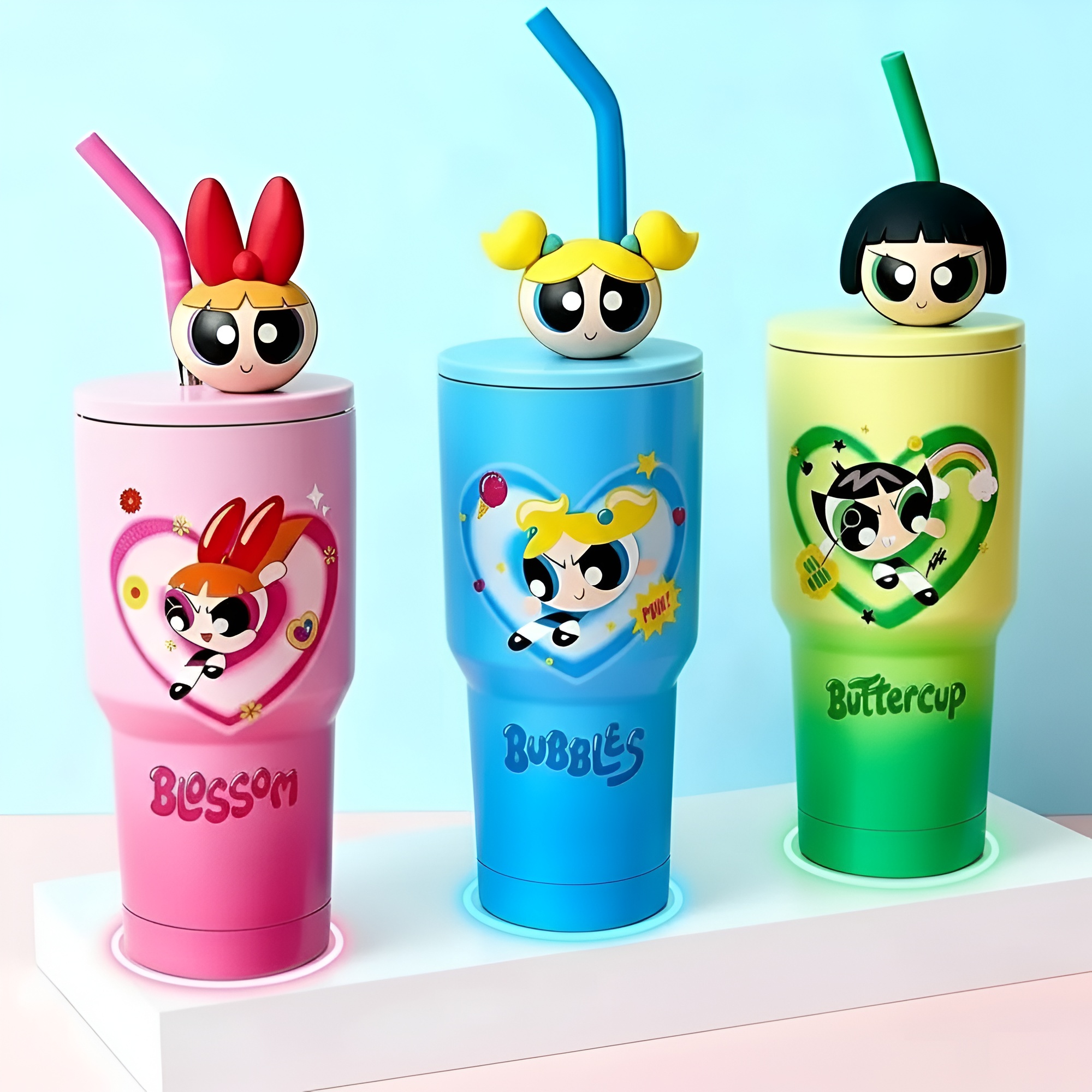 The Powerpuff Girls Blossom Pink Stainless Steel TumblerThe Powerpuff Girls Blossom Pink Stainless Steel Tumbler - Image 6