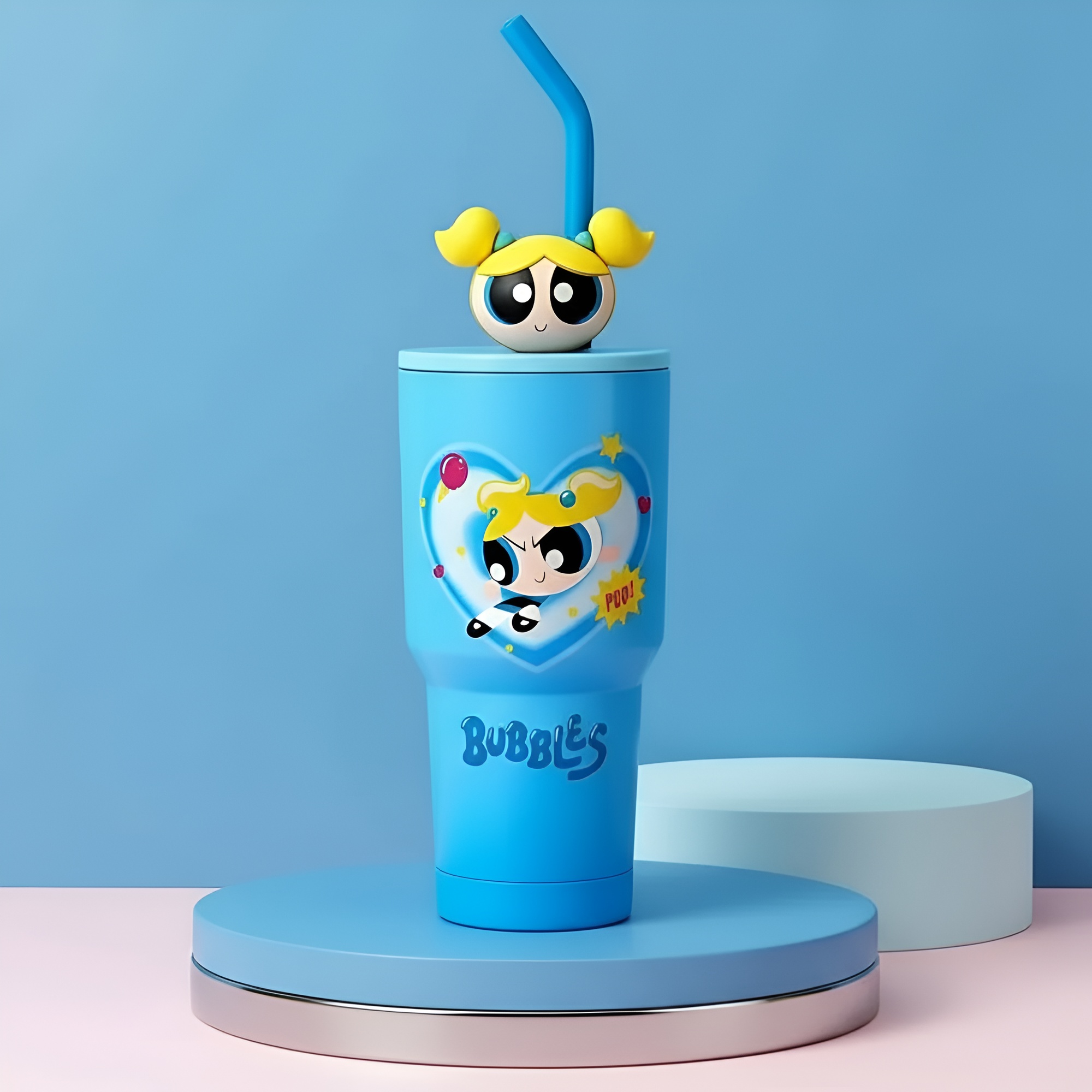 The Powerpuff Girls Blossom Pink Stainless Steel Tumbler