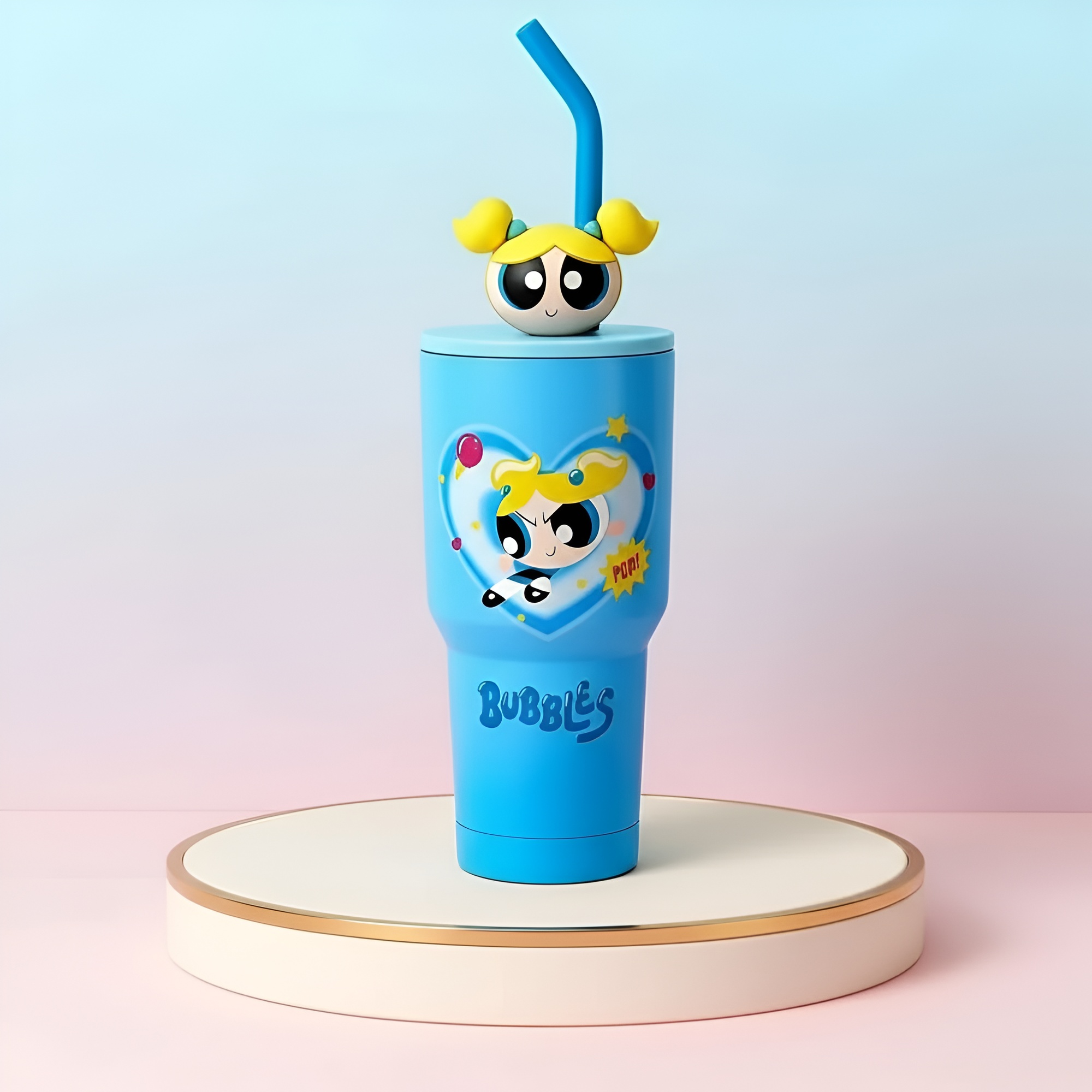 The Powerpuff Girls Blossom Pink Stainless Steel TumblerThe Powerpuff Girls Blossom Pink Stainless Steel Tumbler - Image 4