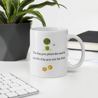 Delayed Gratification Quote Mug - Inspire Cups