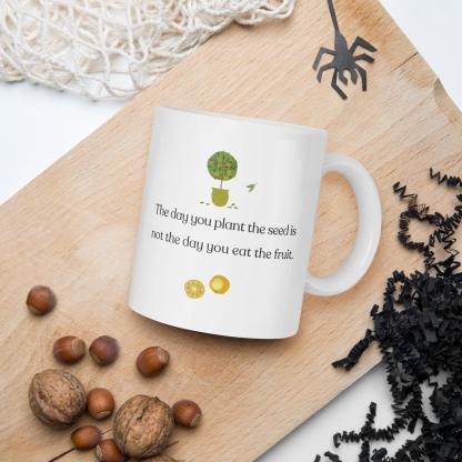 Delayed Gratification Quote Mug - Inspire Cups