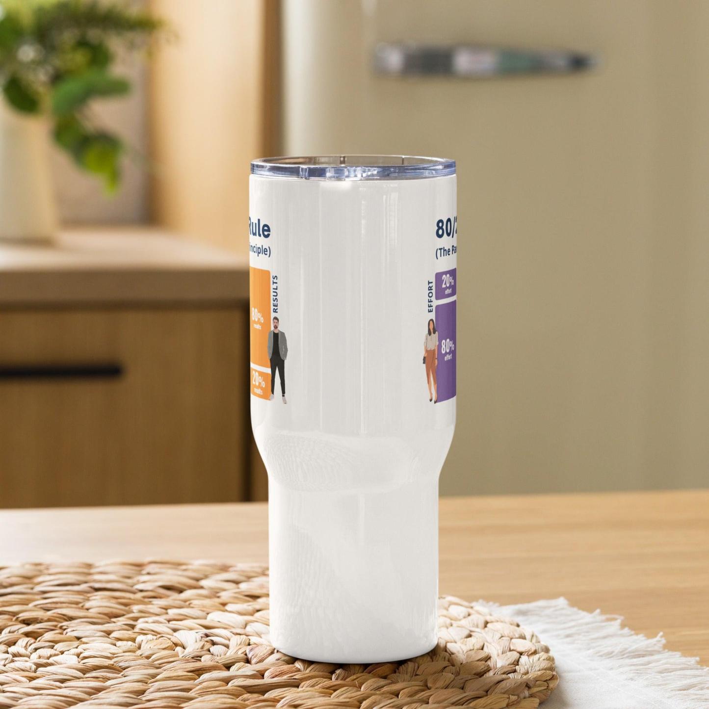 Pareto Principle Travel Mug - Inspire Cups