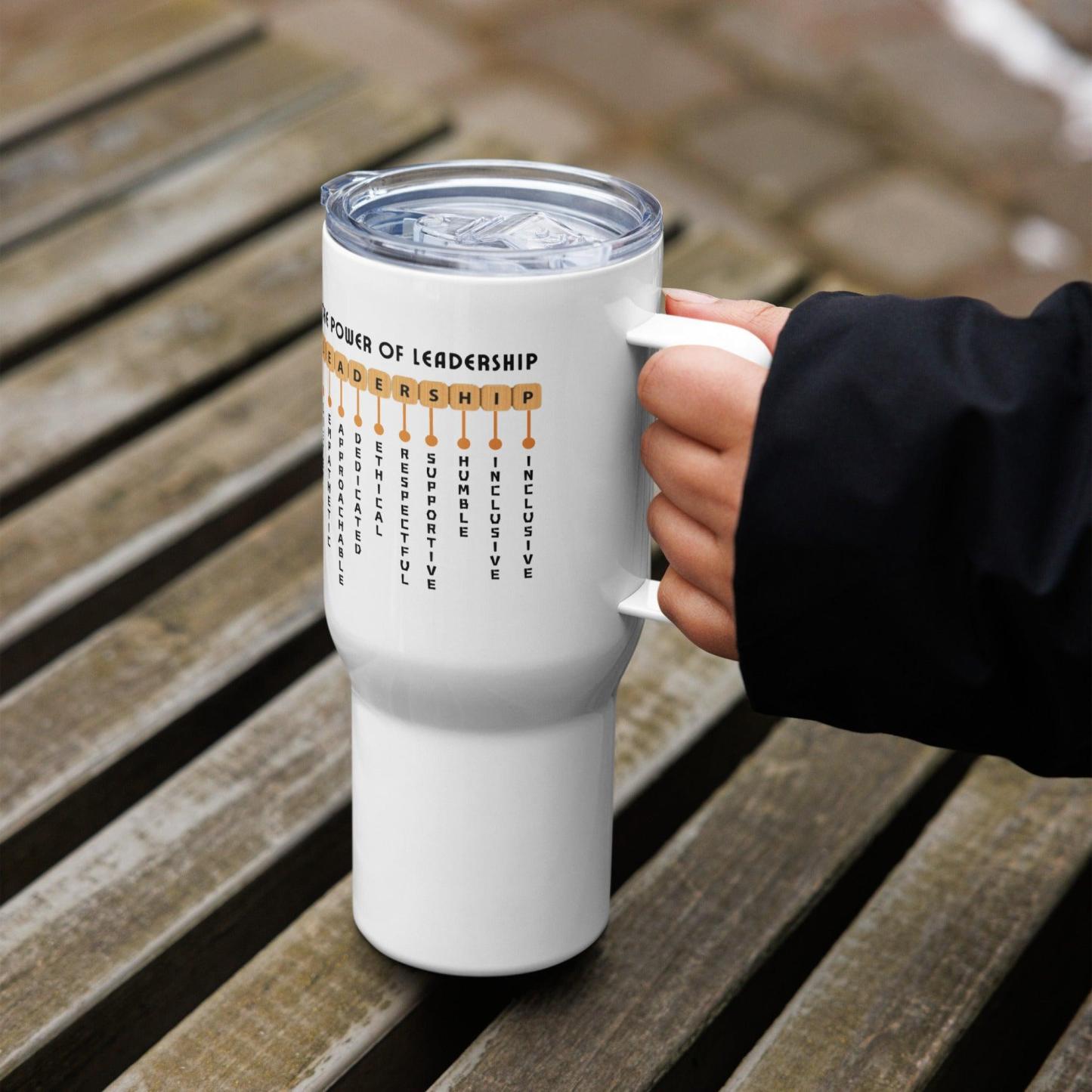 Leadership Quote Mug – Printed Travel Cup for Motivated Professionals - Inspire Cups