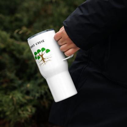 Root Cause Printed Travel Mugs With Insightful Design - Inspire Cups