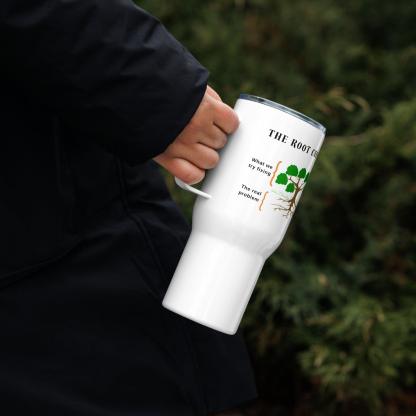 Root Cause Printed Travel Mugs With Insightful Design - Inspire Cups