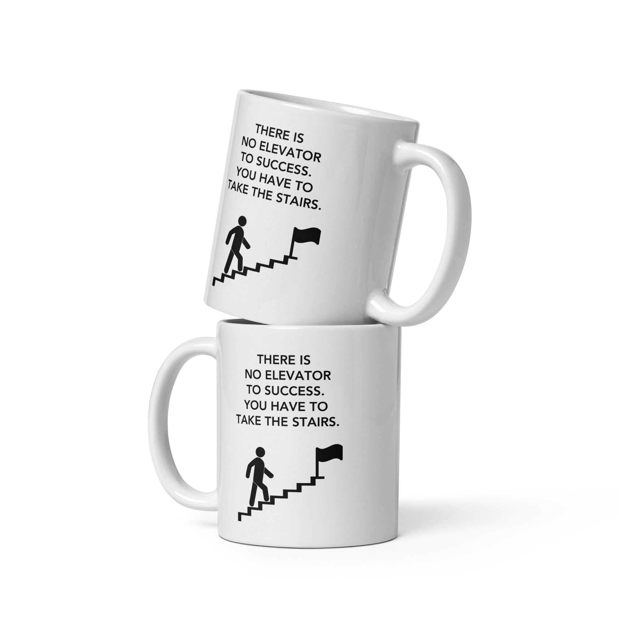Motivational Stairs Ceramic Mug - Inspire Cups