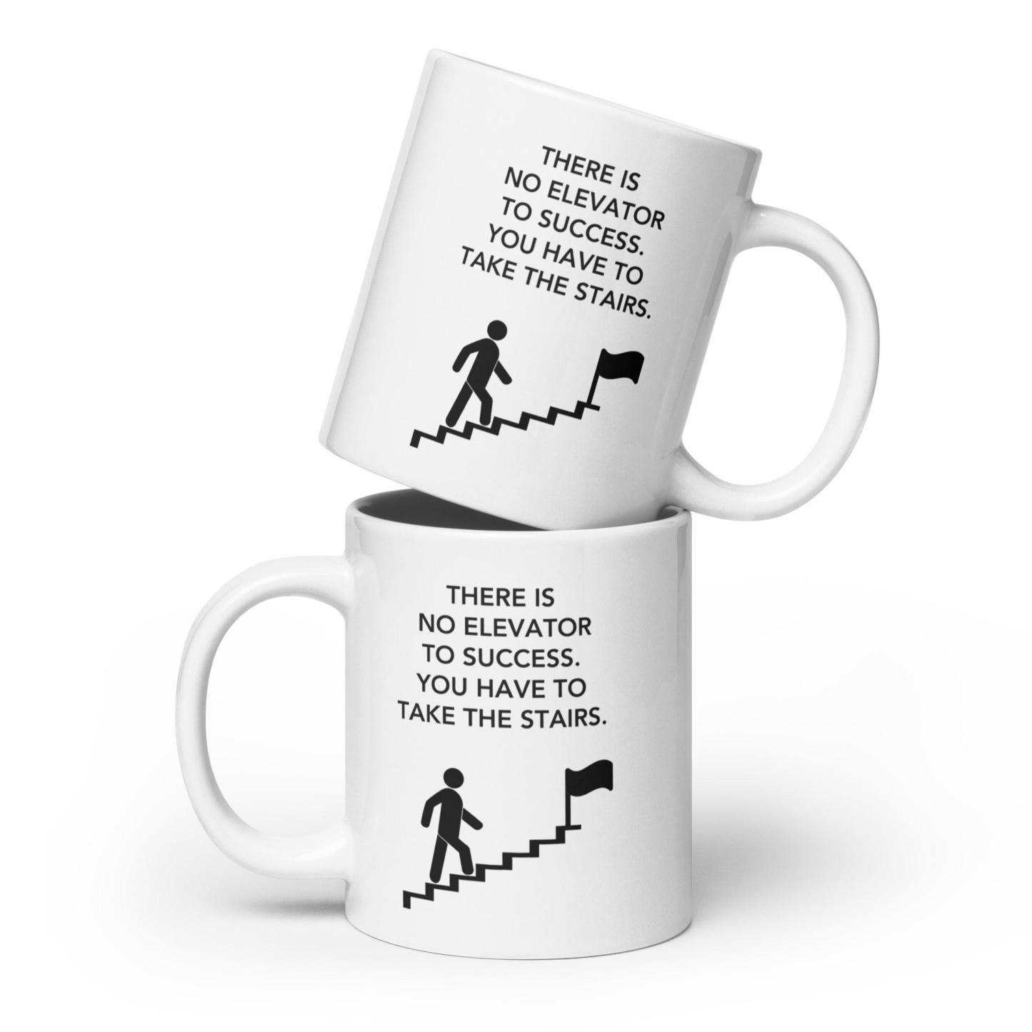 Motivational Stairs Ceramic Mug - Inspire Cups