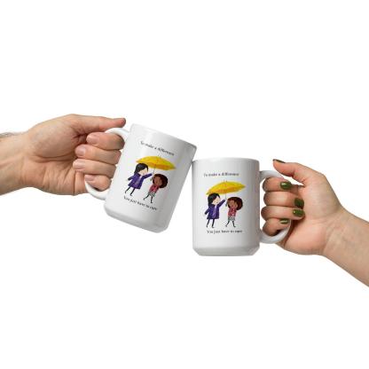 Illustrated Ceramic Coffee Mug - Inspire Cups