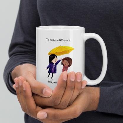 Illustrated Ceramic Coffee Mug - Inspire Cups