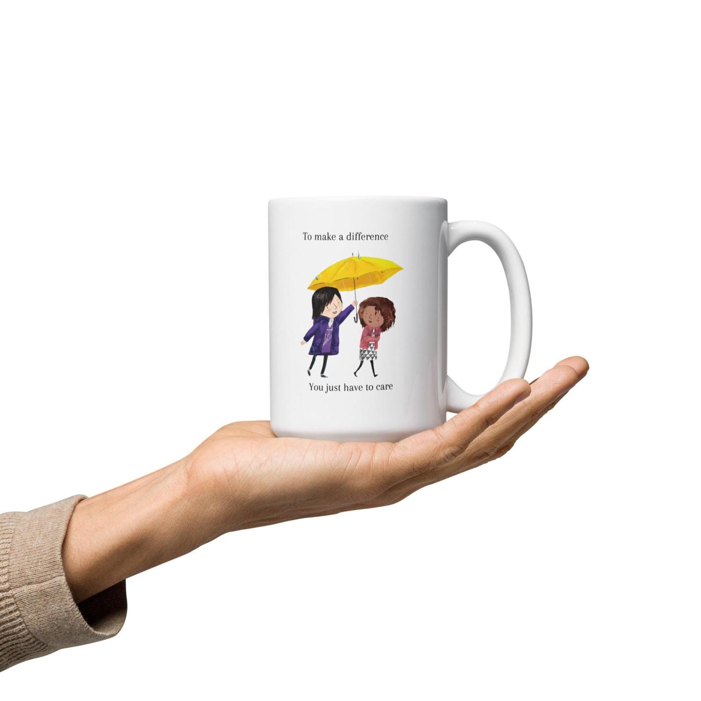 Illustrated Ceramic Coffee Mug - Inspire Cups