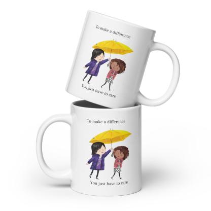 Illustrated Ceramic Coffee Mug - Inspire Cups