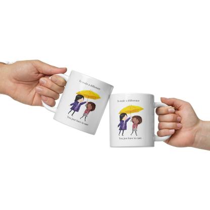 Illustrated Ceramic Coffee Mug - Inspire Cups