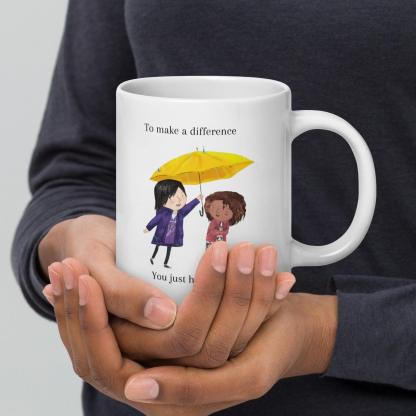 Illustrated Ceramic Coffee Mug - Inspire Cups
