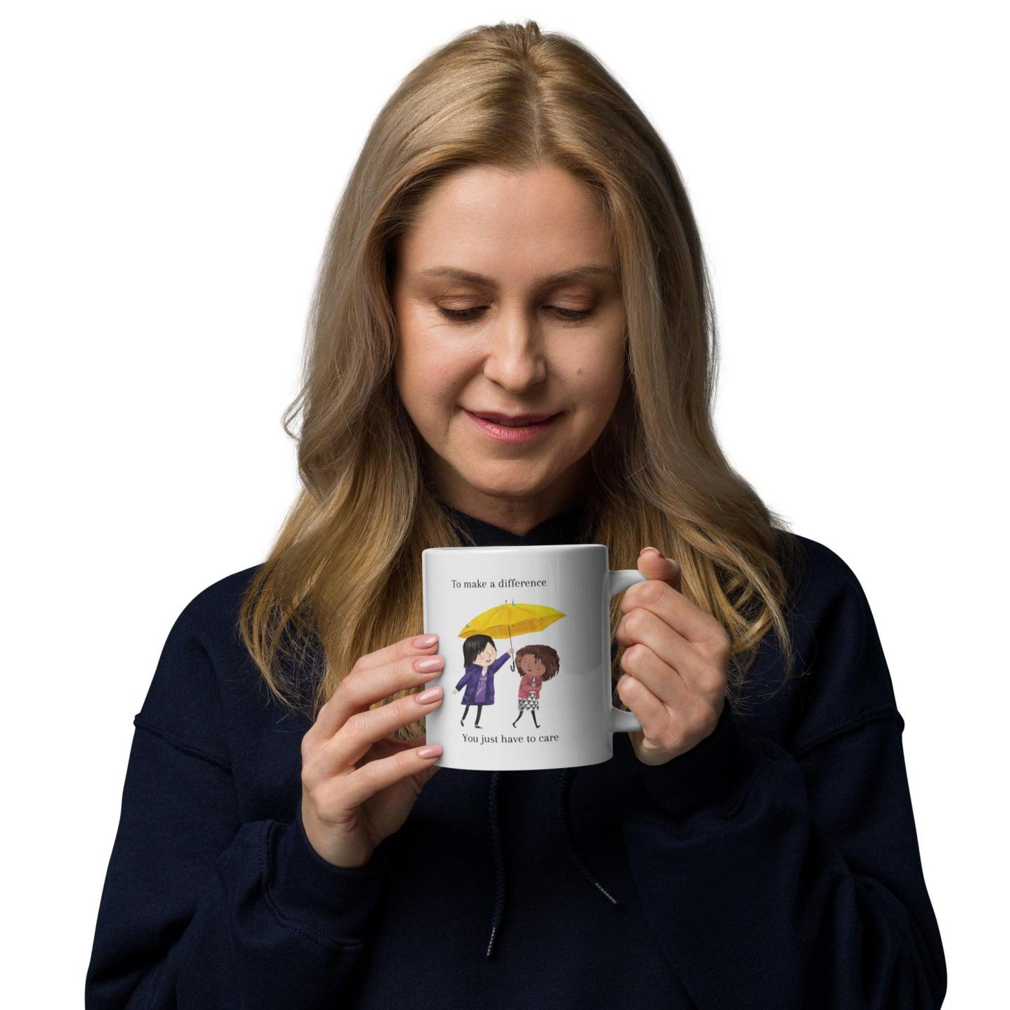 Illustrated Ceramic Coffee Mug - Inspire Cups