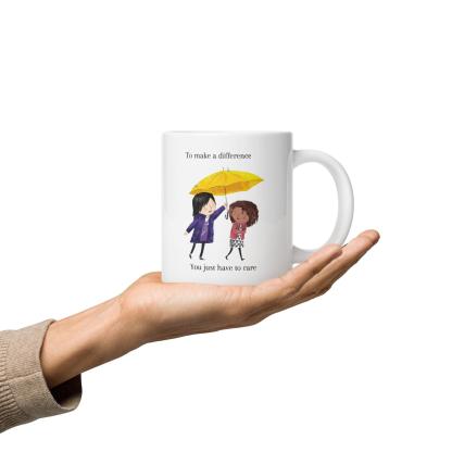 Illustrated Ceramic Coffee Mug - Inspire Cups