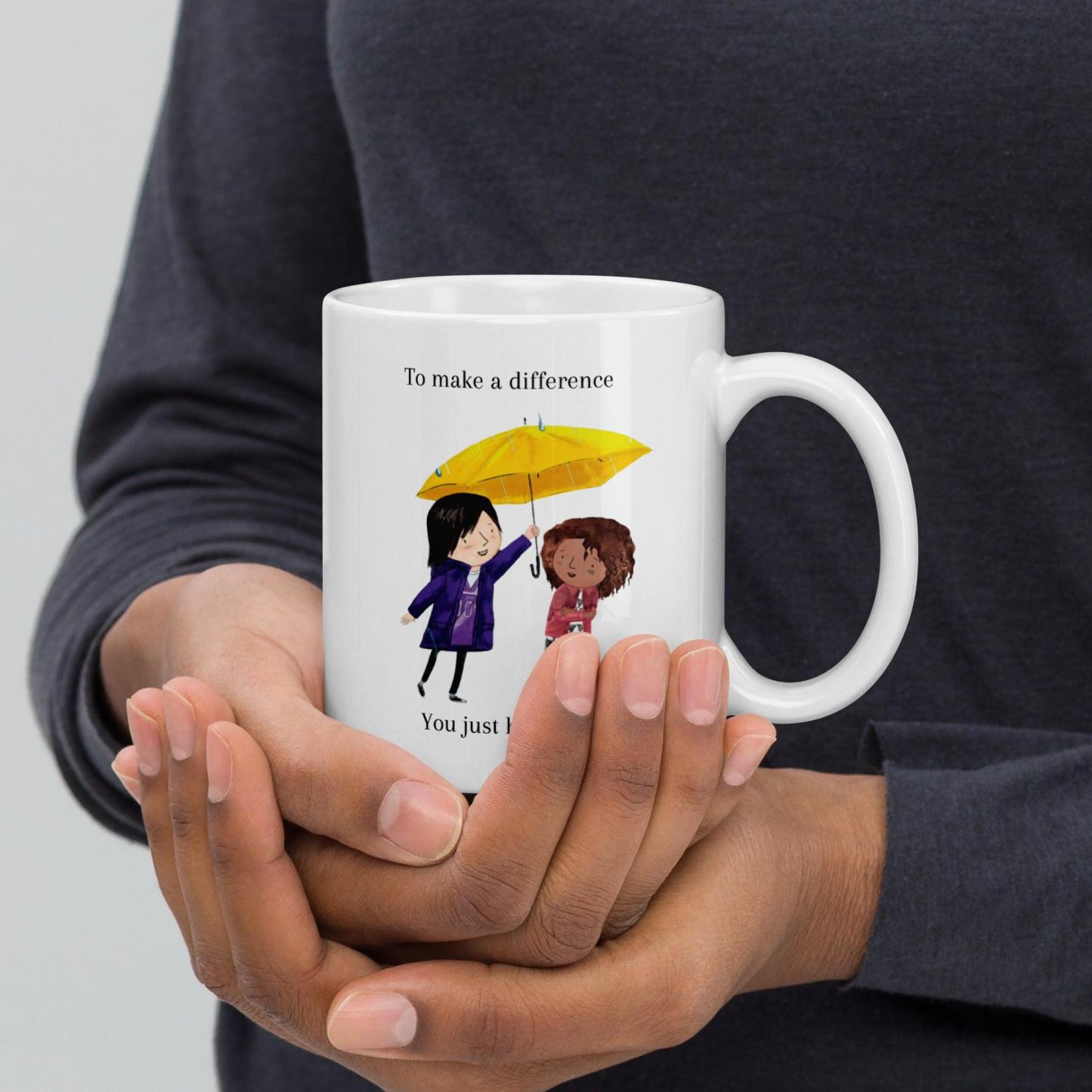 Illustrated Ceramic Coffee Mug - Inspire Cups