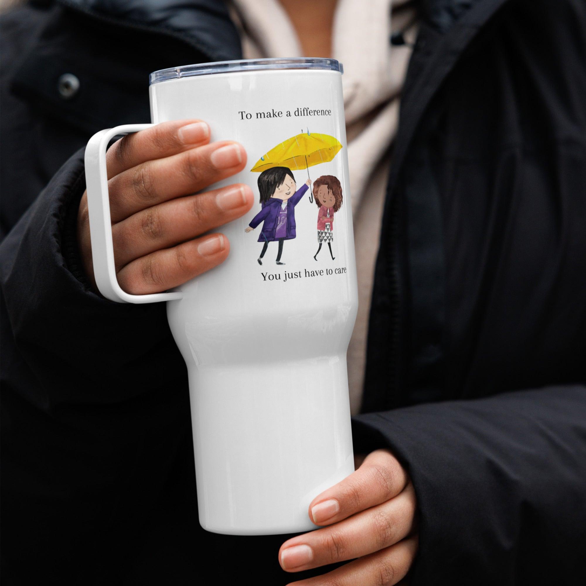 Kindness Travel Mug – To Make a Difference Quote | Durable Ceramic Gift - Inspire Cups